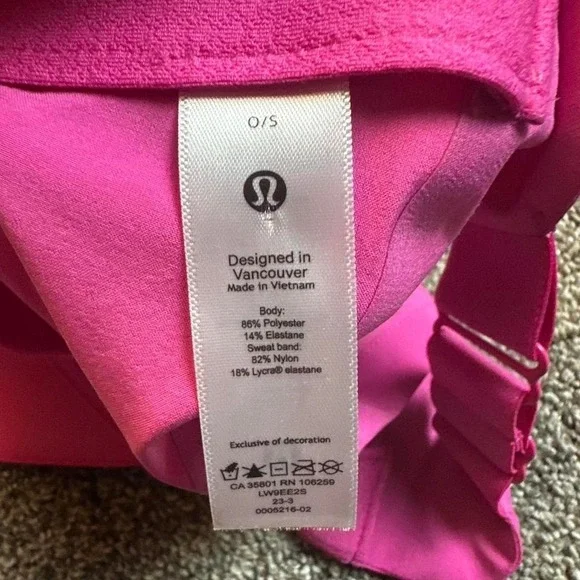 Lululemon athleisure activewear running ponytail hat one size pink - Picture 5 of 5